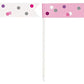 Unique 83927 Pink Birthday Flag Cupcake Toppers 6 Pcs, Happy, 6 Count (Pack Of 1)