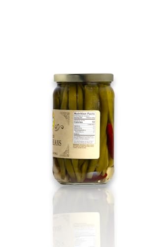 Buc-ees Pickled Vegetables Assortment - Garlic, Okra, Green Beans, Beets, Asparagus, Quail Eggs - 16 oz Jar