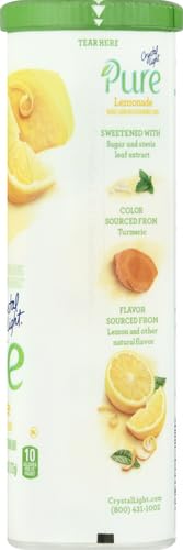 Crystal Light Pure Lemonade Naturally Flavored Powdered Drink Mix 5 Count Pitcher Packets