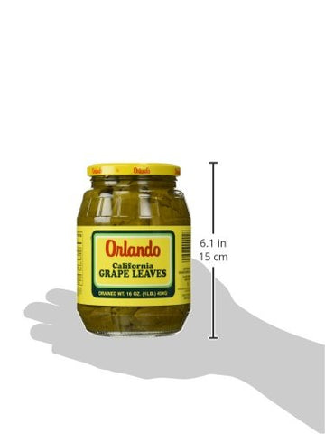California Grape Leaves -Orlando 2Lb Jar, Dr.Wt. 16Oz