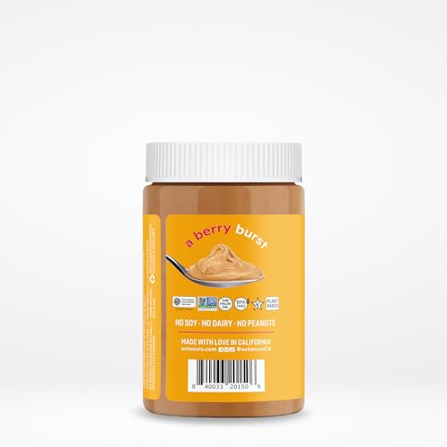 Octonuts Strawberry Cashew Butter - 16 oz, Gluten Free, Vegan, Non-GMO Nut Butter, No Soy, No Dairy, No Peanuts, No Palm Oil - C