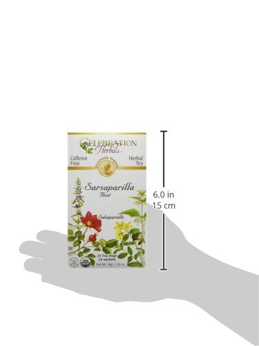 Celebration Herbals Organic Sarsaparilla Root Tea Bags 24 Count