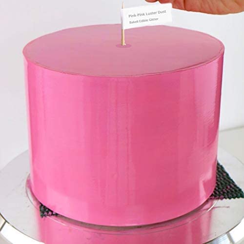 Luster Dust - Pink Pink (4G 1X Jar) | Edible Vegan Dust & Paint For Cake Decorating, Ice Cream, Desserts, Cocktails And Beverage
