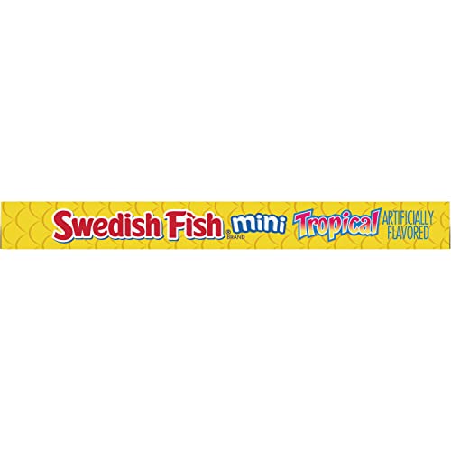 Swedish Fish Mini Tropical Soft & Chewy Candy, Bulk Candy, 12 - 3.5 Oz Boxes