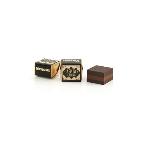 Venchi Cremino Extra Dark Chocolate 25-Piece Elegant Gift Box - Extra Dark Chocolate Shell With Mediterranean Almond Paste Between Creamy Piedmont Hazelnut Gianduja Chocolate - Vegan & Gluten Free