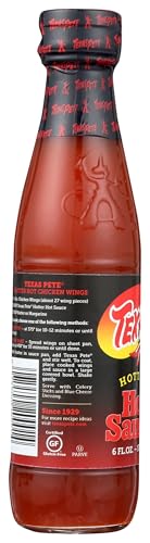 Texas Pete Hotter Hot Sauce, 6 Ounce (12 Bottles)