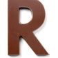 Philadelphia Candies Solid Milk Chocolate Alphabet Letter R, 1.75 Ounce Novelty Gift