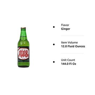 Ale-8-One Soda - 12oz Glass Bottles, Pack of 12, Refreshing Taste