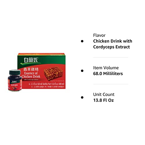 Brand'S Essence Of Chicken Drink With Cordyceps Extract, 13.8 Fluid Ounce