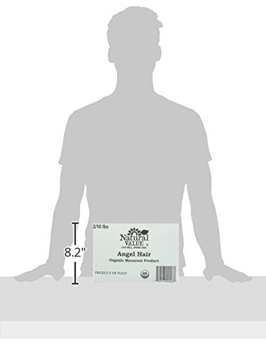 Natural Value Organic Angel Hair, Durum Wheat Semolina Pasta, 10 Pound