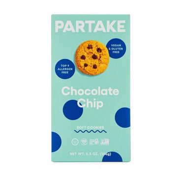 Partake Foods gluten Free Soft Baked chocolate chip cookies 5.5 OZ8014