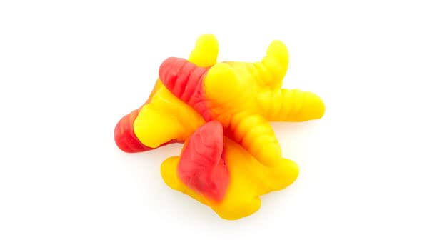 Yupik Gummy Chicken Feet, 2.2 lb (35.2 oz), Gluten-Free, Fruity Flavor, Chewy & Colorful, Chicken Feet-Shaped Gummies, Fun Treat