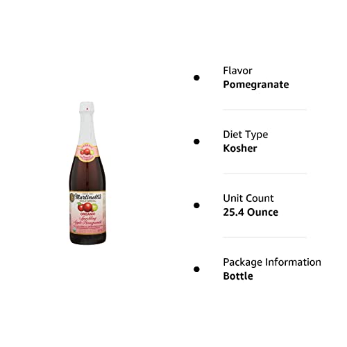 Martinellis Organic Sparkling Apple Pomegranate  25.4 Oz