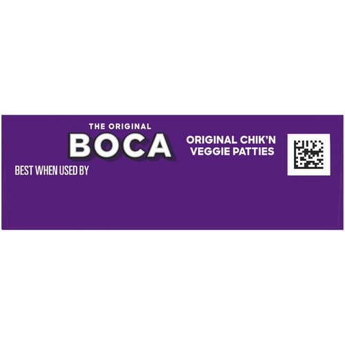 BOCA Original Chikn Frozen Vegan Patties (4 Count)