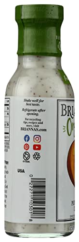 Briannas Organic Rich Poppy Seed Dressing, 10 Fluid Ounce (Pack Of 6)