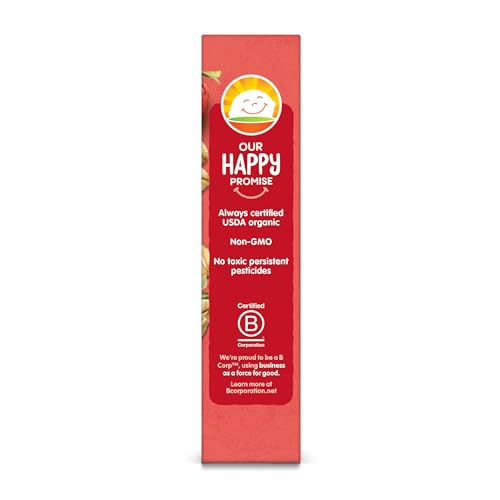 Happytot Organics Super Morning Oat Bars, Bananas, Strawberries & Sunflower Butter, 5 Count (Pack Of 6)