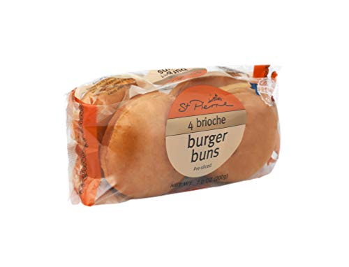 St. Pierre, Brioche Hamburger Buns (4 Count)