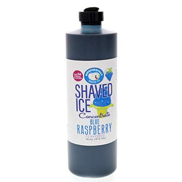 Hypothermias Blue Raspberry Hawaiian Snow Cone Unsweetened Flavor Concentrate,16 Fl Oz Size (must add sugar and water)