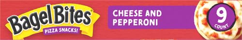 Bagel Bites Cheese & Pepperoni Mini Pizza Bagel Frozen Snacks, 9 ct Box