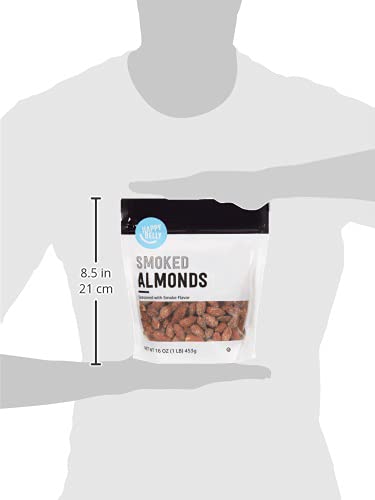 Happy Belly Smoked Almonds - 16 Ounce (Pack of 1) - Delicious Snack