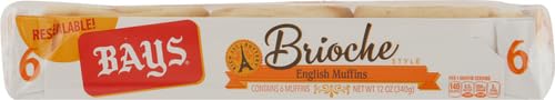 Bays Brioche English Muffins | 1 pack (6 count)