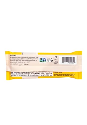Bobs Red Mill 5pk PB Banana & Oats Bar, 5 bars (Pack of 1) - Non GMO, Gluten Free, Kosher