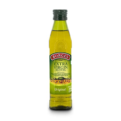 Borges Extra Virflavor Blend Olive Oil - 250 Ml |First Cold Extraction|75% Mufa | Rich In Antioxidants | Ideal For Low Heat Cooking Like Sauteing & Grilling  Salad Dressing