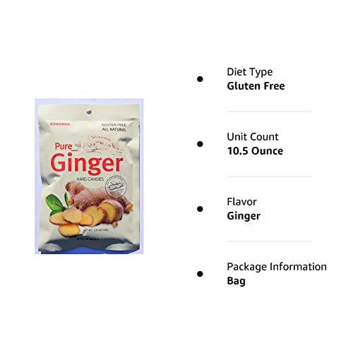 Pure Ginger Hard Candies 3 Bags