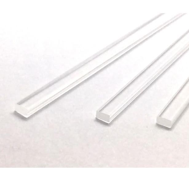100Pcs 6'' X 4Mm Flat Clear Sticks For Cake Toppers Cake Pops Or Lollipops - Acrylic Plexiglass Sticks Transparent Clear, Strong