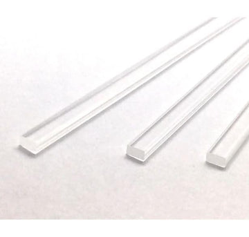 100Pcs 6'' X 4Mm Flat Clear Sticks For Cake Toppers Cake Pops Or Lollipops - Acrylic Plexiglass Sticks Transparent Clear, Strong