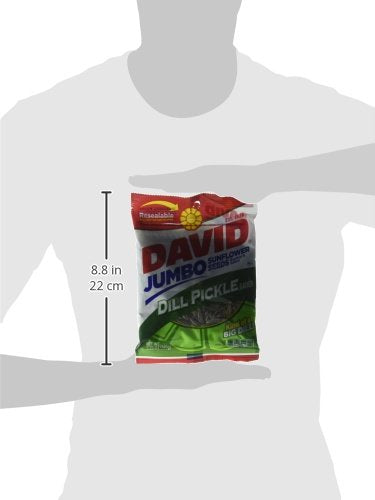 David Jumbo DILL PICKLE Sunflower Seeds, Roasted and Salted (3 Pack) 5.25 oz each