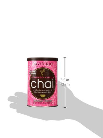2 Canisters Of Flamingo Vanilla Decaf Sugar-Free Chai, 11.9Oz.