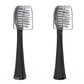 Waterpik Genuine Full Size Replacement Brush Heads With Covers For Sonic-Fusion Flossing Toothbrush Sffb-2Eb, 2 Count Black