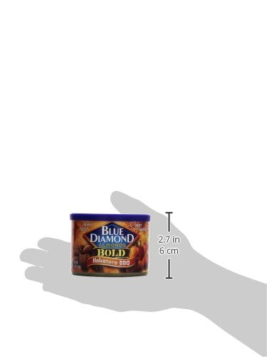 Blue Diamond Almonds Bold Habanero BBQ, 6-ounce (Pack of 3)