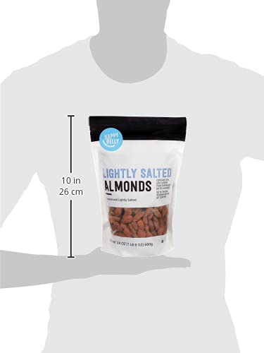 Happy Belly Roasted & Lightly Salted Almonds, 24 Ounce, Pack of 1
