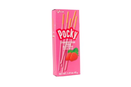 Pocky Cream Covered Biscuit Sticks, Strawberry, 1.41 Ounce (Pack Of 20)