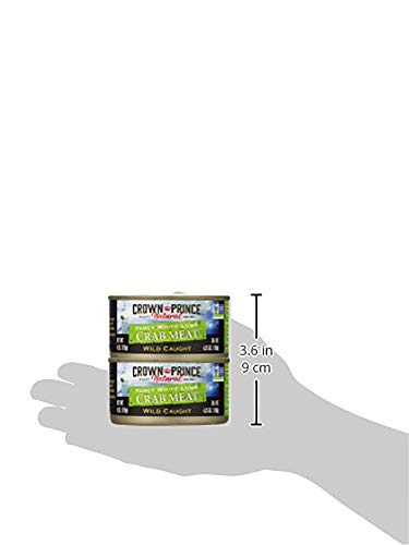 Crown Prince White-Lump Crab Meat, 6 Ounce Cans, Pack of 2