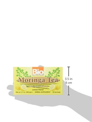 Bio Nutrition Lemon Moringa Tea Bags, 2.1 Ounce