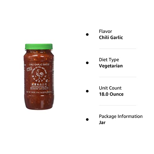 Huy Fong Sauce Chili Garlic,18 Oz