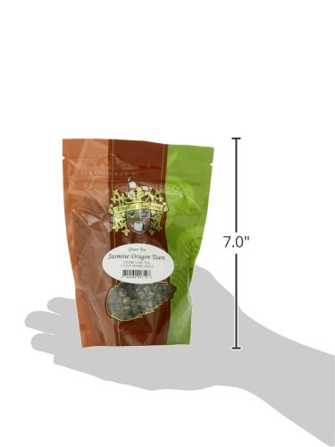 English Tea Store Loose Leaf, Jasmine Dragon Tears Green Tea Pouches, 4 Ounce