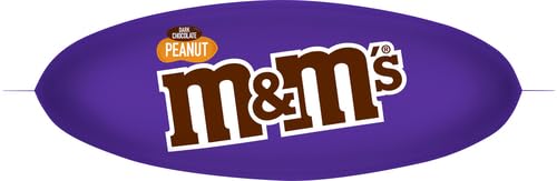 M&Ms Peanut Dark Chocolate Candy, Family Size - 19.2Oz Bag