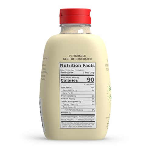 Bitchin Sauce Creamy Garlic Squeeze Bottle, 8oz - The Almond Dip
