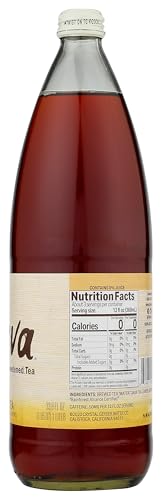 Tejava Lemon Tea Glass, 33.81 Fl Oz, Made of Glass, Refreshing Beverage Option