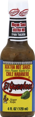 El Yucateco Habanero Verde XXtra Hot Sauce, 4 Ounce