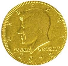Fort Knox Gold Tone Foil Wrapped Belgian Milk Chocolate Coins, 1 Pound