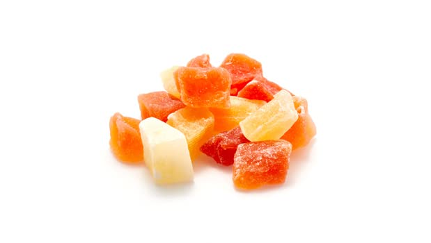 Yupik Dried Papaya, Diced, 2.2 lb, Gluten-Free, Vegan, Kosher, Sweetened Tropical Dried Fruits, Cubed Papaya Pieces, No Added Su