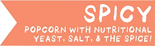 Bjornqorn Mini Bag 30-Pack (Spicy) - Vegan & Gluten-Free Popcorn - Cheesy, Spicy, Umami - (30 1Oz Bags)