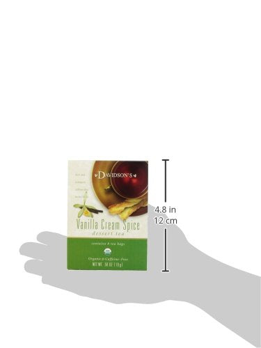 Davidsons Organics Vanilla Cream Spice Tea Bags, 8 Count (Pack of 12)