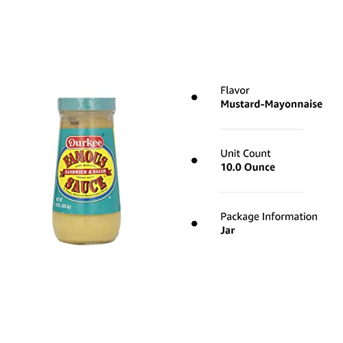Durkee Famous Sauce, 10 Ounce - Versatile Flavor Enhancer for Dishes, Perfect for Cooking and Dipping, Pack of 1