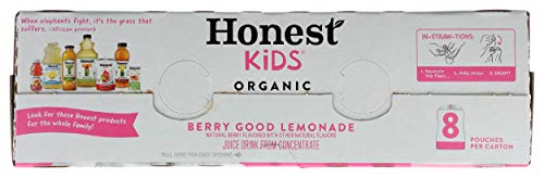 Honest Kids Organic Berry Good Lemonade, 6.76 Fl Oz (Pack of 8)